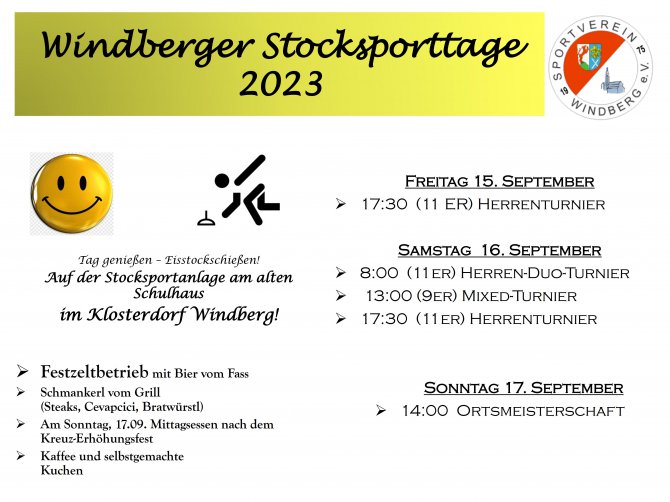Plakat-Stocksporttage