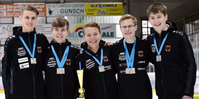 U16 - Vize-Europameister - zweiter v.links Daniel Hornberger