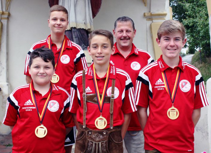 Deutscher Meister U14 mit Trainer Thomas Hornberger