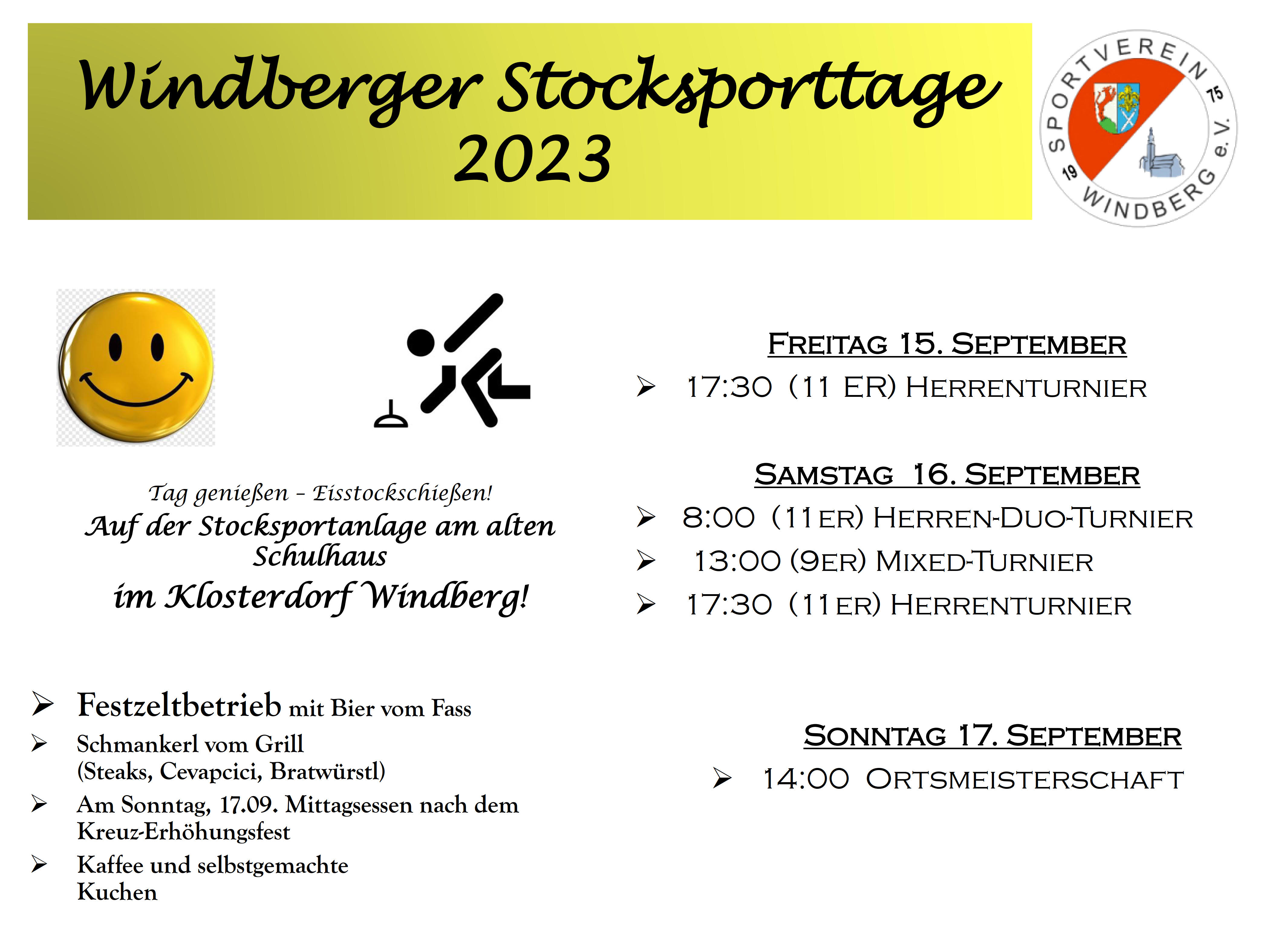 Plakat-Stocksporttage